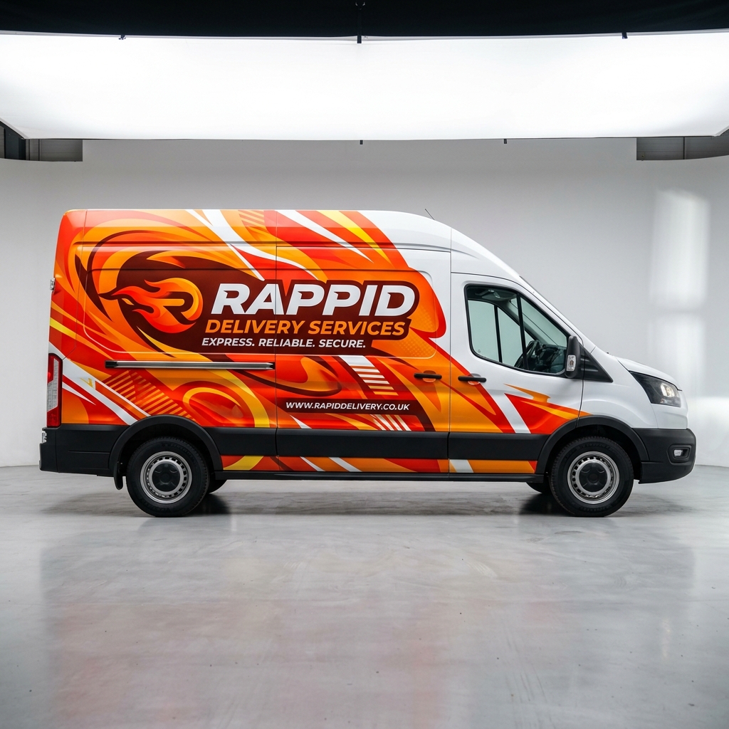 Custom Wrapped Delivery Van