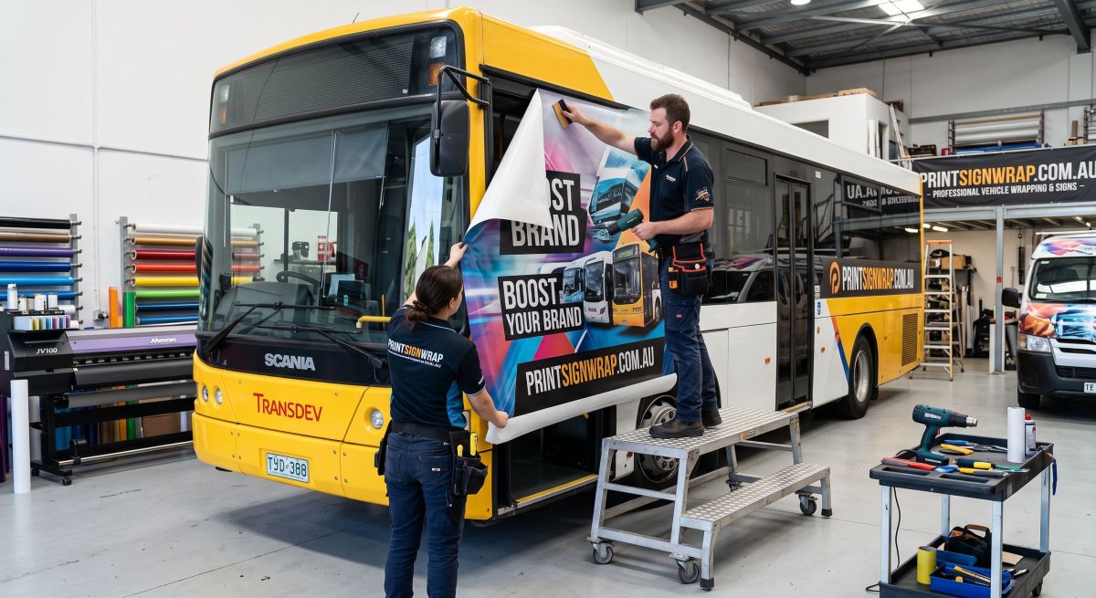 Bus Vinyl Wrap Graphics